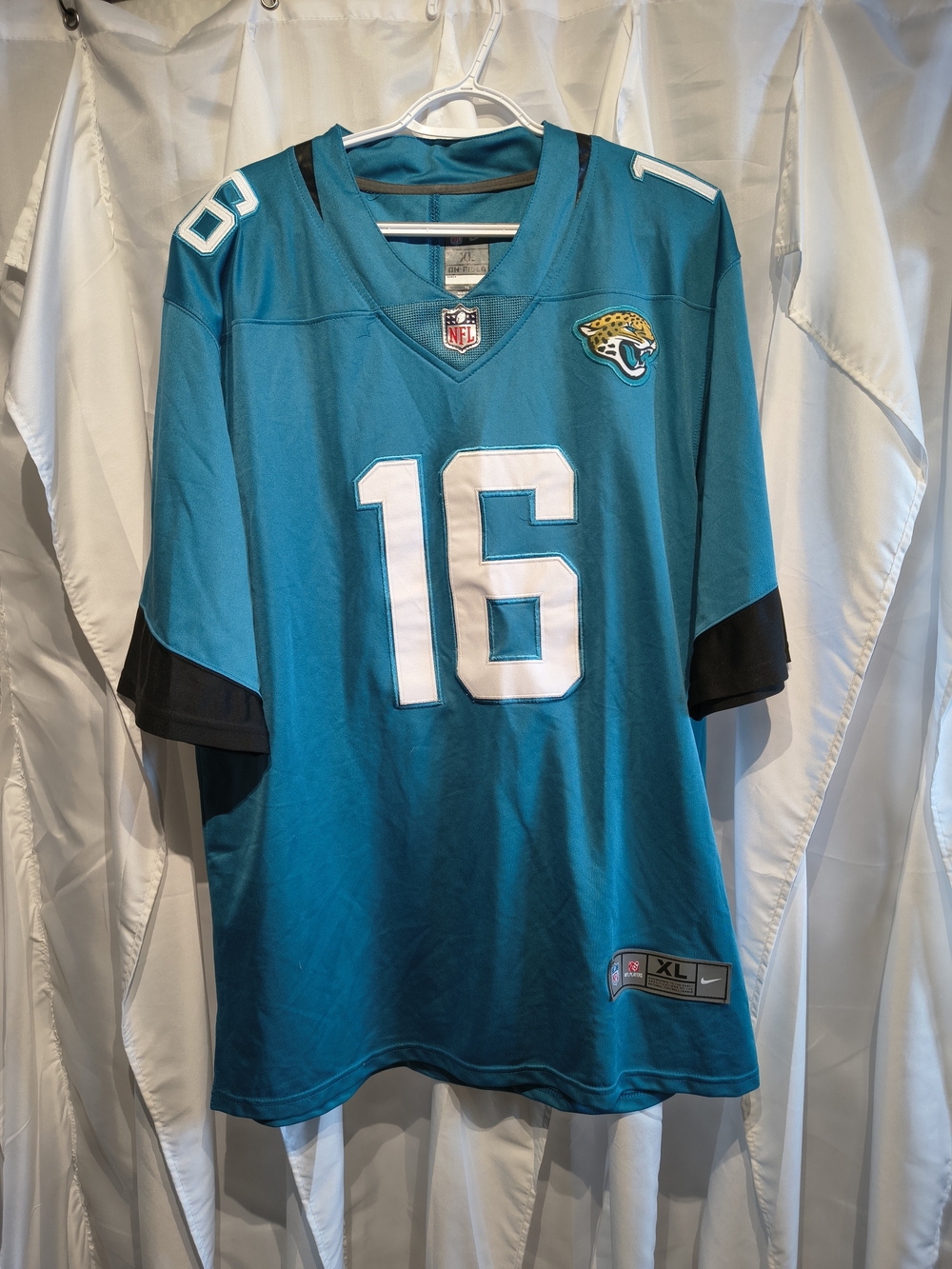 NFL Teal Jacksonville-Inspired Football Jersey with Team Patch